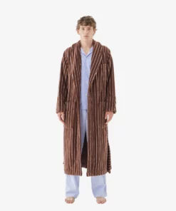 Tekla Classic Bathrobe - Lima Stripe New Arrivals