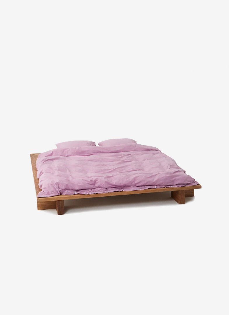 Tekla Percale Duvet Cover - Mallow Pink Home Living 1 Tekla Percale Duvet Cover - Mallow Pink Home Living