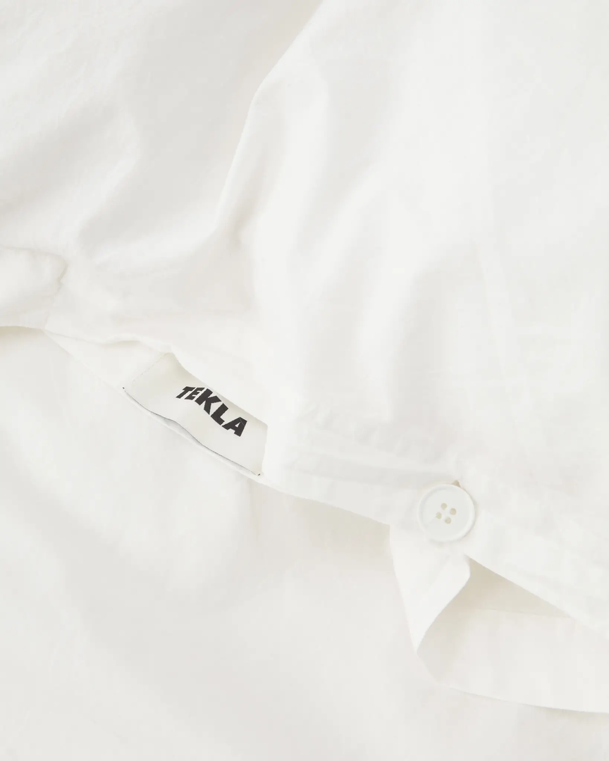 Tekla Home Living Percale Duvet Cover - Broken White 2 Tekla Home Living Percale Duvet Cover - Broken White