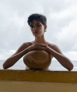 Fourth St. Egg Sculpture - Solid Oak