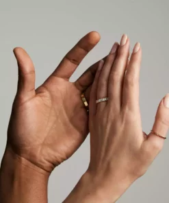 Jessica McCormack Fashion Jewellery 14 Sided Yellow Gold Band