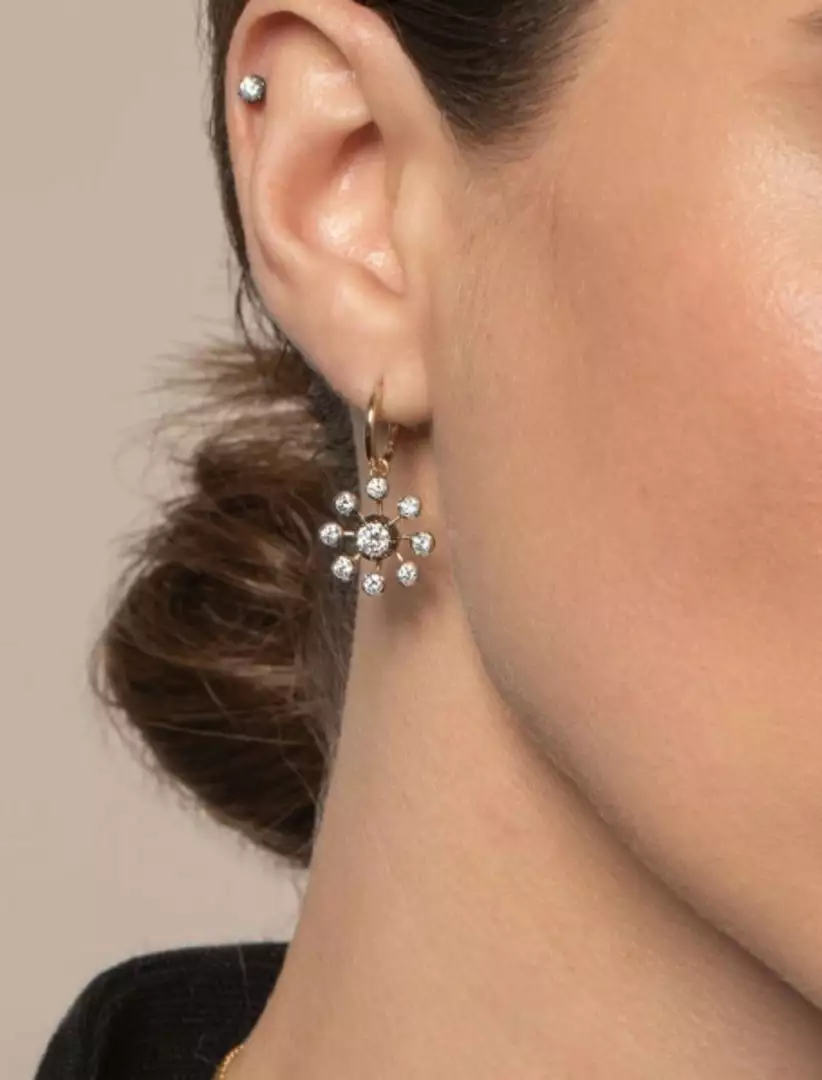 Jessica McCormack Fashion Jewellery Gypset Bloom - Dandelion Diamond Earrings 3 Jessica McCormack Fashion Jewellery Gypset Bloom - Dandelion Diamond Earrings