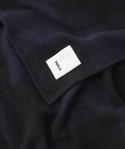 Tekla Cashmere Blanket - Blue And Black Checks Home Living