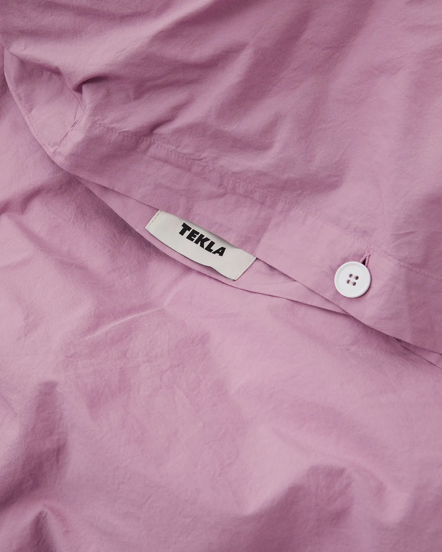 Tekla Percale Duvet Cover - Mallow Pink Home Living 2 Tekla Percale Duvet Cover - Mallow Pink Home Living