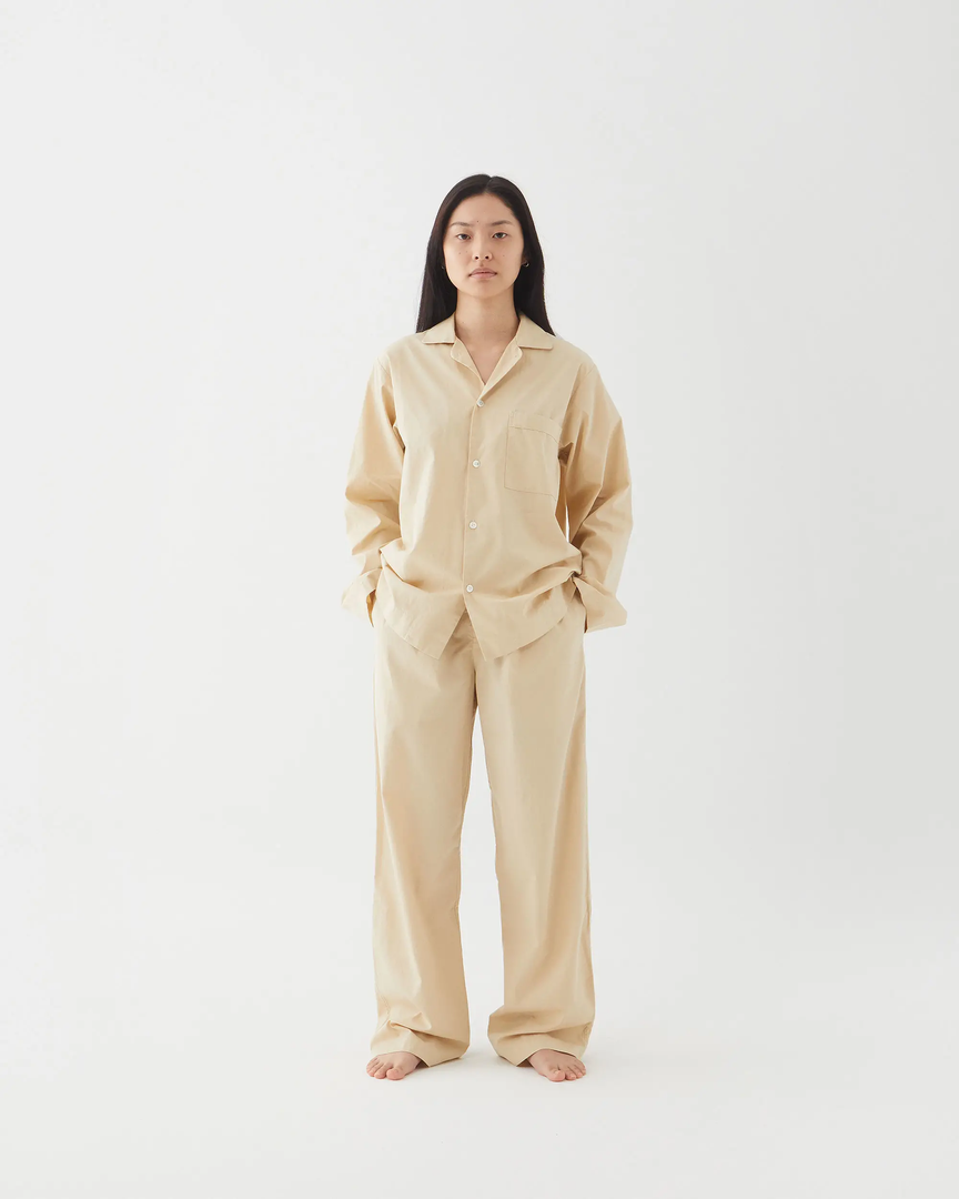 Tekla Fashion Jewellery Poplin Sleep Pants - Khaki 4 Tekla Fashion Jewellery Poplin Sleep Pants - Khaki