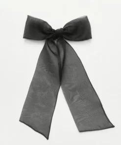 Sophie Buhai Oversized Organza Bow - Black