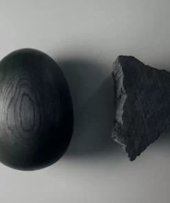 Fourth St. Egg Sculpture - Solid Oak