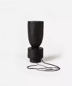 Arno Declercq Pot Vase With Leather - Black Home Living