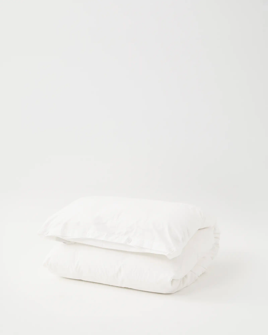 Tekla Home Living Percale Duvet Cover - Broken White 3 Tekla Home Living Percale Duvet Cover - Broken White