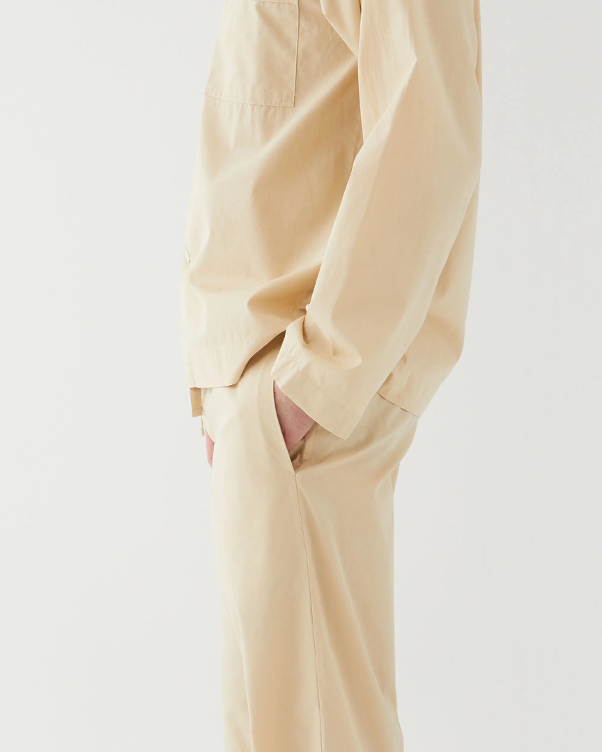 Tekla Fashion Jewellery Poplin Sleep Shirt - Khaki 5 Tekla Fashion Jewellery Poplin Sleep Shirt - Khaki