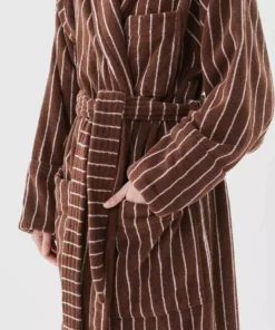Tekla Classic Bathrobe - Lima Stripe New Arrivals