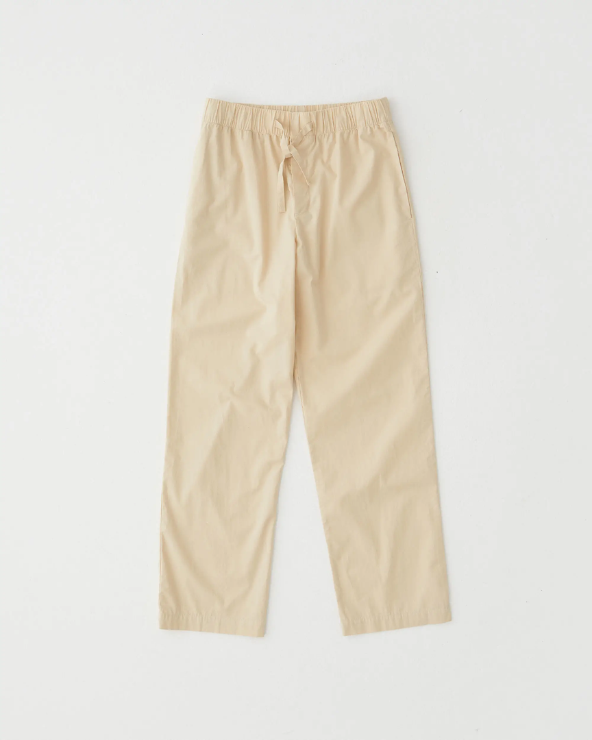 Tekla Fashion Jewellery Poplin Sleep Pants - Khaki 1 Tekla Fashion Jewellery Poplin Sleep Pants - Khaki