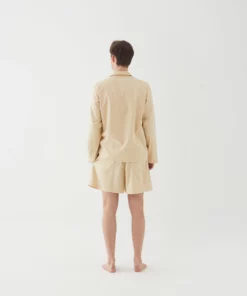 Tekla Fashion Jewellery Poplin Sleep Shirt - Khaki 8 Tekla Fashion Jewellery Poplin Sleep Shirt - Khaki