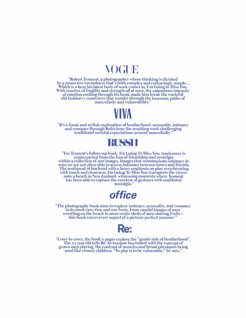 Rob Tennent Home Living I'm Going To Miss You - Photography Book 5 Rob Tennent Home Living I'm Going To Miss You - Photography Book