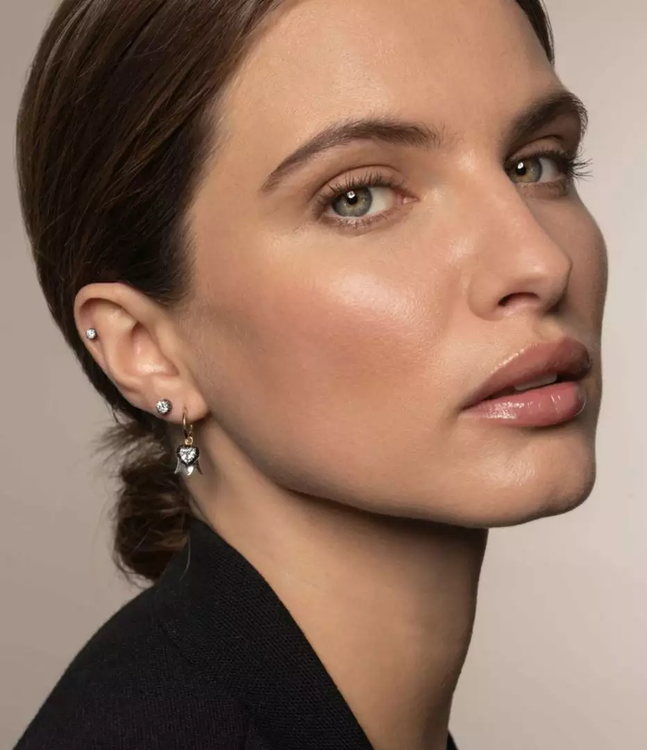 Jessica McCormack Signature Studs - Cut-Down Diamond In Blackened Gold Fashion Jewellery 3 Jessica McCormack Signature Studs - Cut-Down Diamond In Blackened Gold Fashion Jewellery