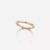 Jessica McCormack Fashion Jewellery Bamboo Ring - Rose Gold Wide Band