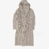 Tekla Hooded Bathrobe - Kodiak Stripe