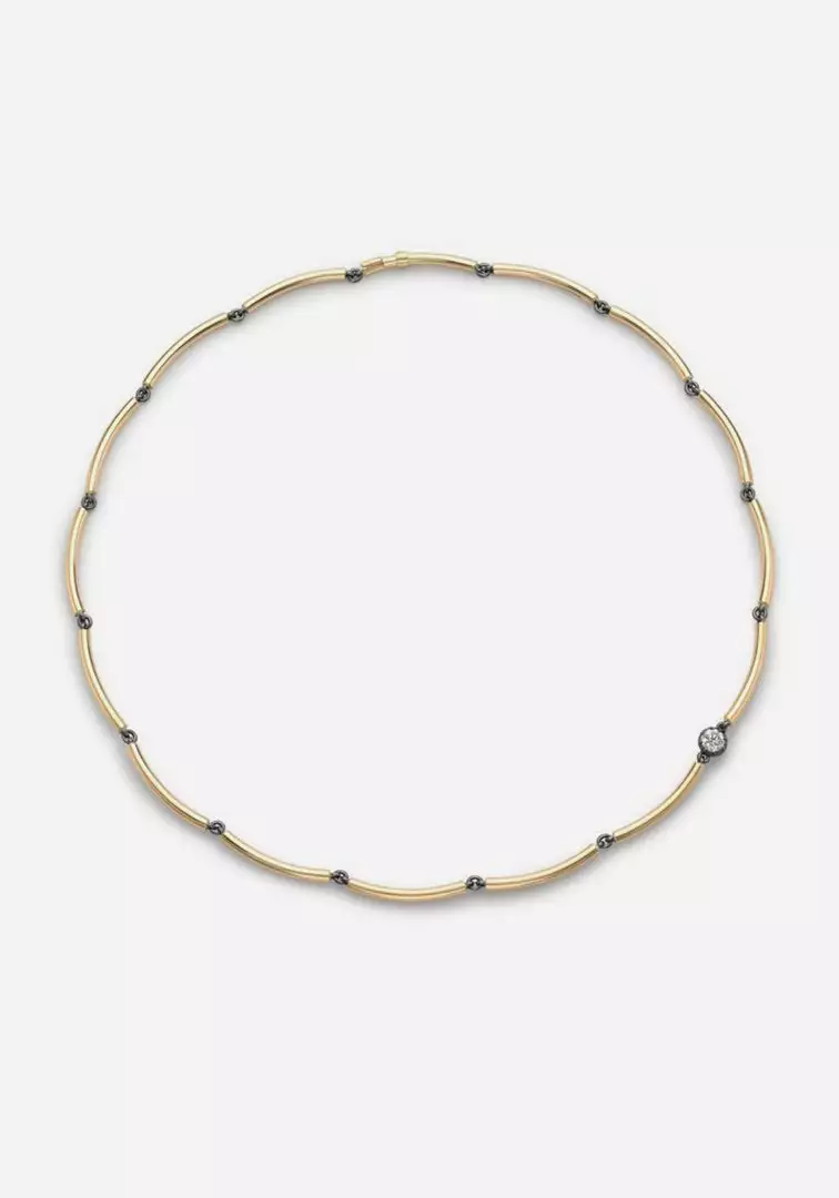 Jessica McCormack Fashion Jewellery Chi Chi Necklace - Yellow Gold 0.25ct Diamond 1 Jessica McCormack Fashion Jewellery Chi Chi Necklace - Yellow Gold 0.25ct Diamond