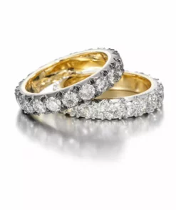 Jessica McCormack Diamond Eternity Band - Cut-Down Medium Diamond Blackened Gold 7 Jessica McCormack Diamond Eternity Band - Cut-Down Medium Diamond Blackened Gold