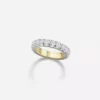 Jessica McCormack Fashion Jewellery Diamond Eternity Band - Cut-Down Medium Diamond White Gold