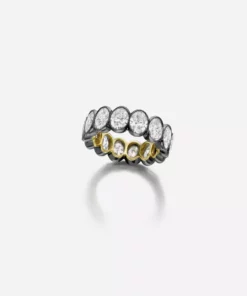 Jessica McCormack Fashion Jewellery Diamond Eternity Band - Oval Diamond 7.02ct