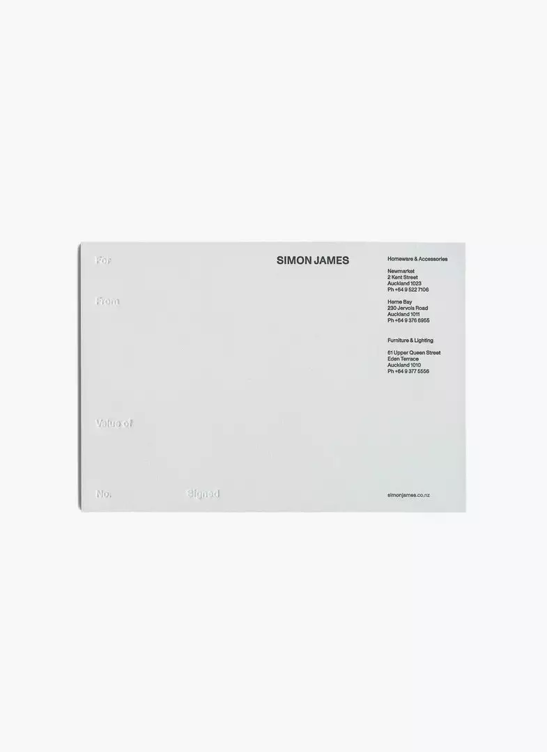 Simon James Design GIFT VOUCHER 1 Simon James Design GIFT VOUCHER