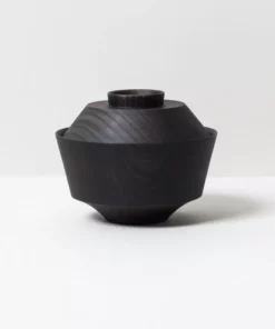 Morihata Tsumugi Wooden Bowl With Lid - Hasori