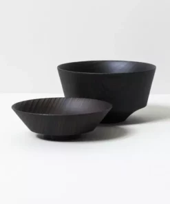 Morihata Tsumugi Wooden Bowl With Lid - Hasori