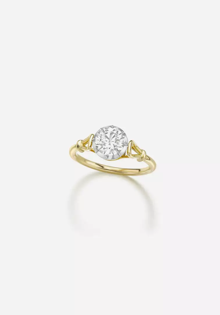 Jessica McCormack Fashion Jewellery Georgian Loop Diamond Ring - Round Brilliant Cut 1.0ct 1 Jessica McCormack Fashion Jewellery Georgian Loop Diamond Ring - Round Brilliant Cut 1.0ct
