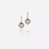 Jessica McCormack Fashion Jewellery Signature Diamond Gypsets - Heart Shaped Blackened Gold