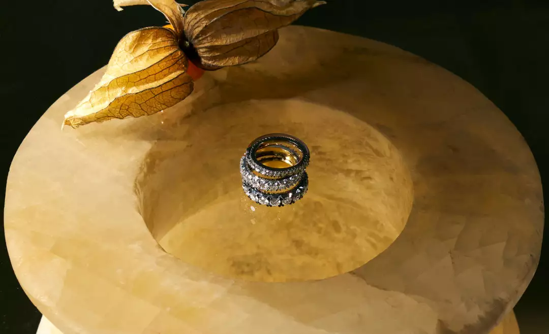 Jessica McCormack Fashion Jewellery Diamond Eternity Band - Cut-Down Medium Diamond White Gold 2 Jessica McCormack Fashion Jewellery Diamond Eternity Band - Cut-Down Medium Diamond White Gold