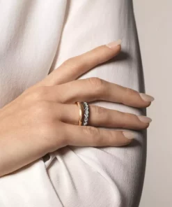 Jessica McCormack Diamond Eternity Band - Cut-Down Medium Diamond Blackened Gold 6 Jessica McCormack Diamond Eternity Band - Cut-Down Medium Diamond Blackened Gold