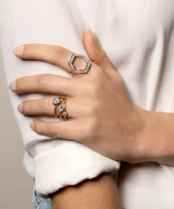 Jessica McCormack Button Back Diamond Ring - Heart Shaped 1.00ct BWG 5 Jessica McCormack Button Back Diamond Ring - Heart Shaped 1.00ct BWG