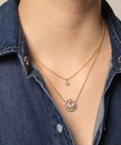 Jessica McCormack Fashion Jewellery Signature Diamond Pendant - Round Diamond Blackened Gold 7 Jessica McCormack Fashion Jewellery Signature Diamond Pendant - Round Diamond Blackened Gold