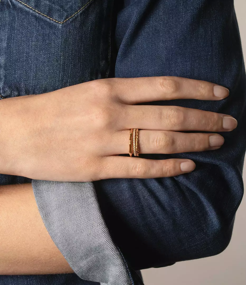 Jessica McCormack Super Fine Eternity Band - Rose Gold 2 Jessica McCormack Super Fine Eternity Band - Rose Gold