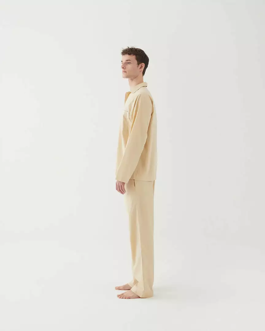 Tekla Fashion Jewellery Poplin Sleep Pants - Khaki 3 Tekla Fashion Jewellery Poplin Sleep Pants - Khaki