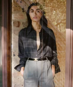 Mahsa Fashion Jewellery Gentleman Classic Shirt In Yarn Dye Check