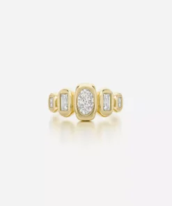 Jessica McCormack Fashion Jewellery On The Rocks Ring - 1.73ct Five Stone Multi-Shape Diamond Ring