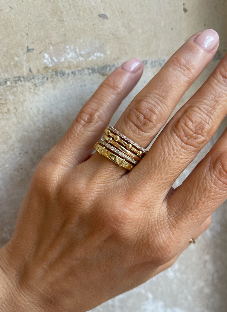 Jessica McCormack Fashion Jewellery Fairtrade Gold Band - Bobble 2 Jessica McCormack Fashion Jewellery Fairtrade Gold Band - Bobble