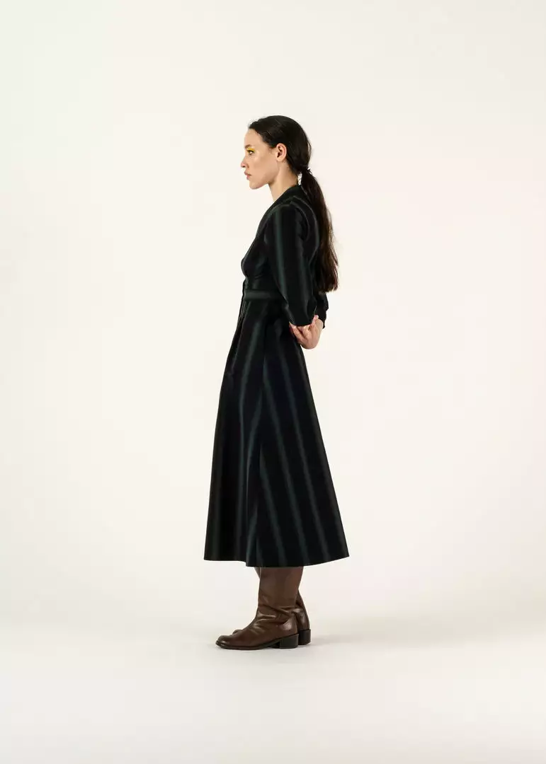 Penny Sage Fashion Jewellery Collette Dress - Emerald Stripe 2 Penny Sage Fashion Jewellery Collette Dress - Emerald Stripe