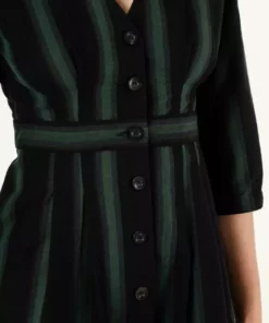 Penny Sage Fashion Jewellery Collette Dress - Emerald Stripe 7 Penny Sage Fashion Jewellery Collette Dress - Emerald Stripe