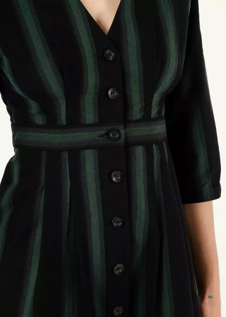 Penny Sage Fashion Jewellery Collette Dress - Emerald Stripe 4 Penny Sage Fashion Jewellery Collette Dress - Emerald Stripe