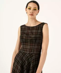 Penny Sage Cleo Dress - Liquorice Check 7 Penny Sage Cleo Dress - Liquorice Check