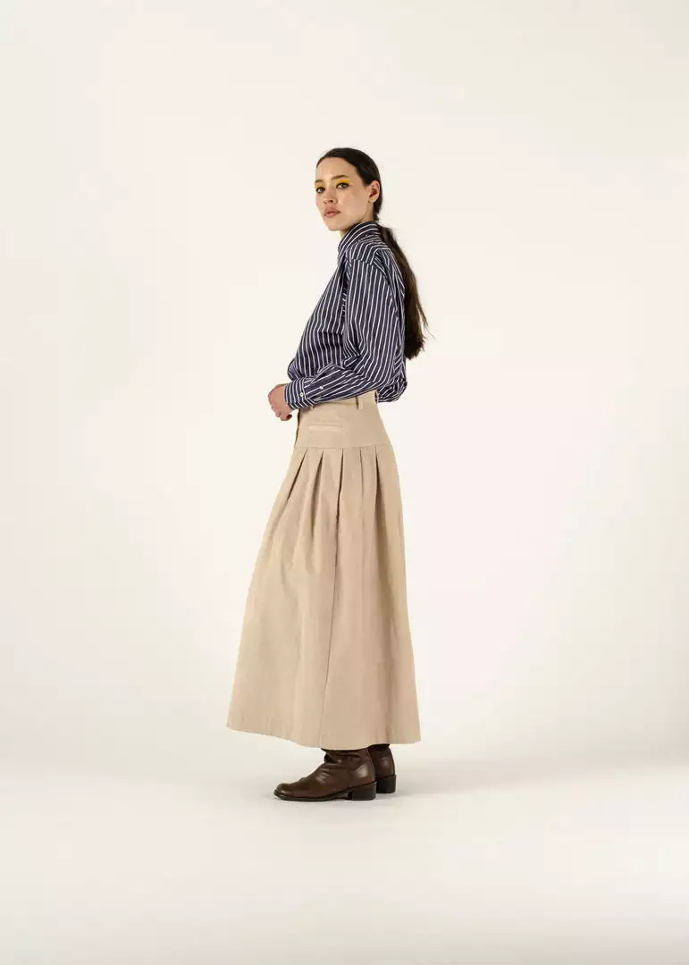 Penny Sage Iris Skirt - Almond Corduroy Fashion Jewellery 2 Penny Sage Iris Skirt - Almond Corduroy Fashion Jewellery