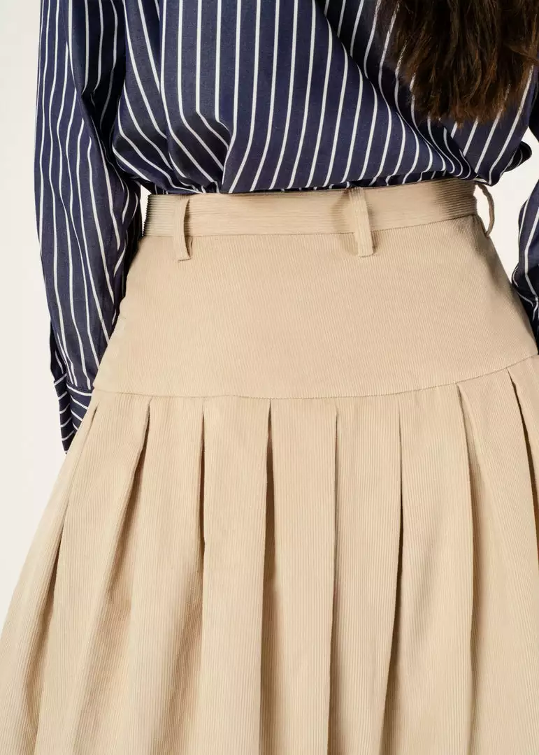 Penny Sage Iris Skirt - Almond Corduroy Fashion Jewellery 5 Penny Sage Iris Skirt - Almond Corduroy Fashion Jewellery