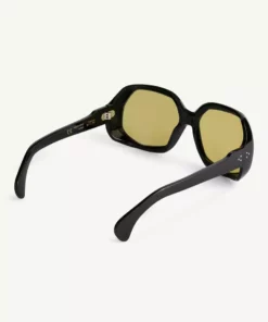 Port Tanger Yamina - Black With Warm Olive Lens