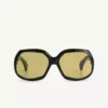 Port Tanger Yamina - Black With Warm Olive Lens