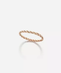 Jessica McCormack Rope Ring - Rose Gold
