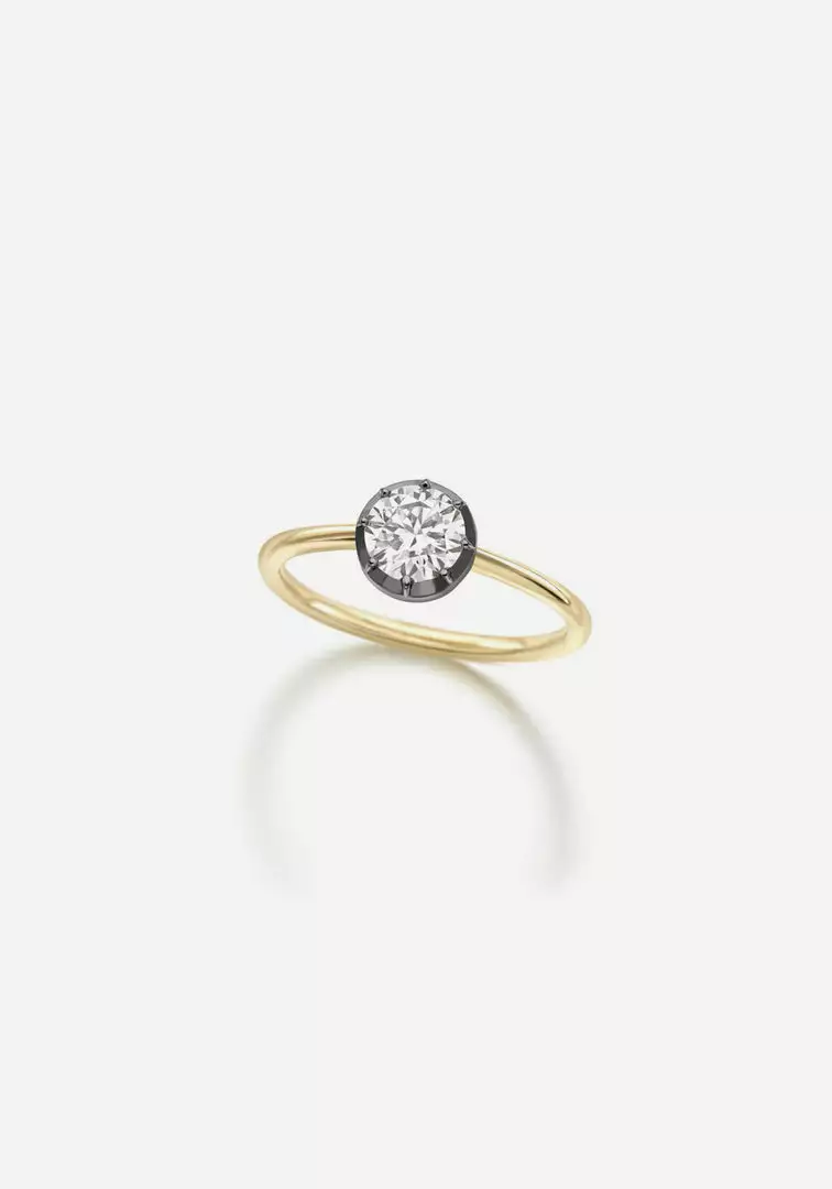 Jessica McCormack Fashion Jewellery Button Back Diamond Ring - Brilliant Cut 0.70ct BWG 1 Jessica McCormack Fashion Jewellery Button Back Diamond Ring - Brilliant Cut 0.70ct BWG