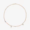 Jessica McCormack Signature Necklace - 18" Multi-Shape Diamond Space Bar Belcher Chain Fashion Jewellery